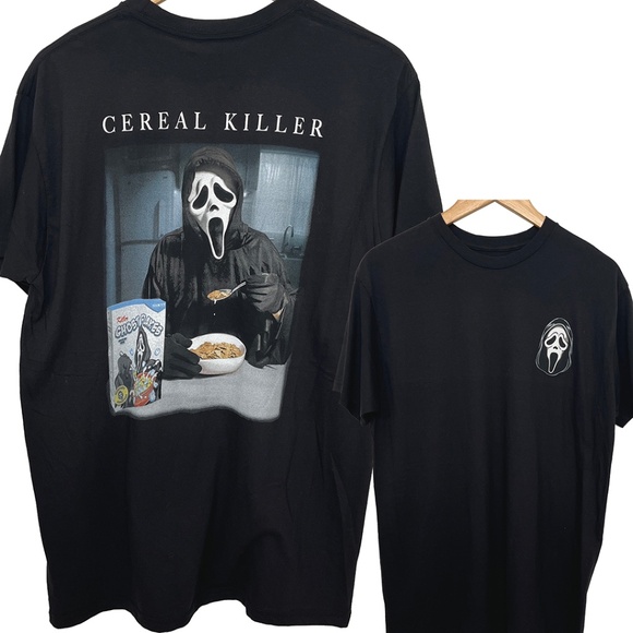 NWOT Ghost Face Cereal Killer T-Shirt Men’s Unisex Large - Picture 1 of 8